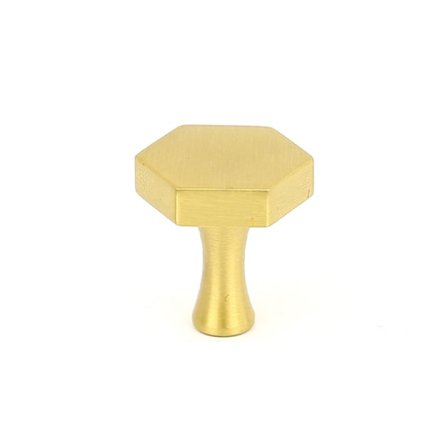 Mässinghandtag, endelat helkoppargyllene handtag, garderobsdörrhandtag (sex sidor S2226)