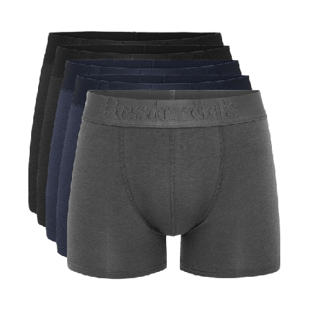 Resteröds Boxer Bamboo 5-pack Regular leg Kalsonger Herr Svart M