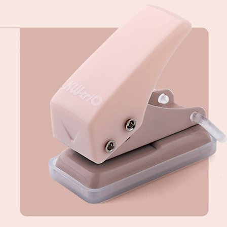 e Mini Single Hole Shape Punch for Planner Disc Ring DIY