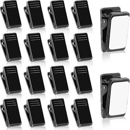 20 stk. selvklæbende clips vægtæppe clips klæbrige clips plastik foto clips hængende fjeder clips til plakat foto xh (FMY)