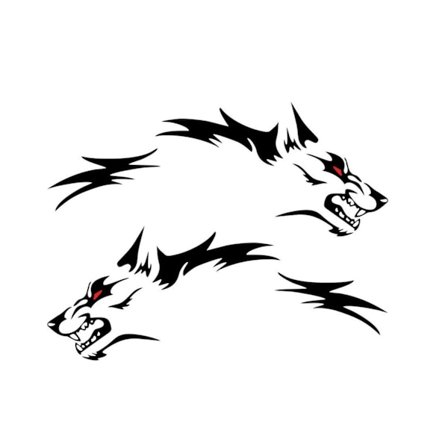 Bakre hjul vinyl klistremer racing DIY bil karosseri grafikk Runni