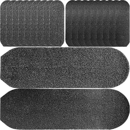 20 stk. Fodfil Refill Pads til Fjernelse af Død Hud - Sandpapir til Manuel Fodpleje og Pedicure