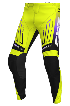 Crosshose FXR Clutch 26 Hi-Vis/Schwarz/Lila 28