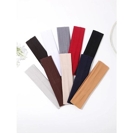 10 st Stretch Hårband i polyester 7 x20 cm.