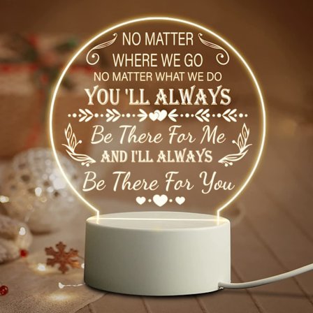 Födelsedagspresenter till bästa vän - Bästa vän nattlampa - Vänners födelsedagsprydnader - LED energisnål nattlampa