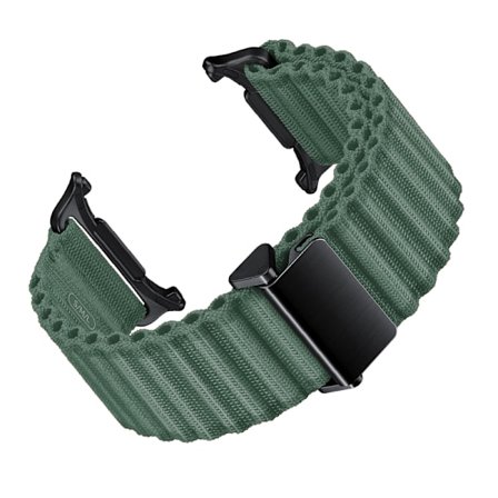 Militärgrönt nylonarmband för Samsung Galaxy Watch