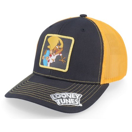 Looney Tunes - Schwarz Trucker Cap - Speedy Gonzales Black/Yellow Trucker @ Hatstore