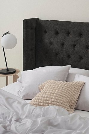 Jotex - Lyx Sänggavel 160 Cm Mörkgrå SKENE - Köp Sänggavlar hos Jotex