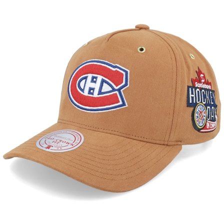 Mitchell & Ness - NHL Beige Adjustable Cap - Hatstore Exclusive x Montreal Canadiens Remarkable NHL Tan Adjustable @ Hatstore