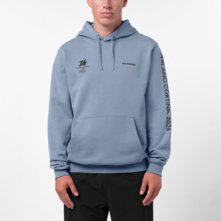 Salomon - Strati intermedi Gold Graphic Hoodie Uni - Flint Stone