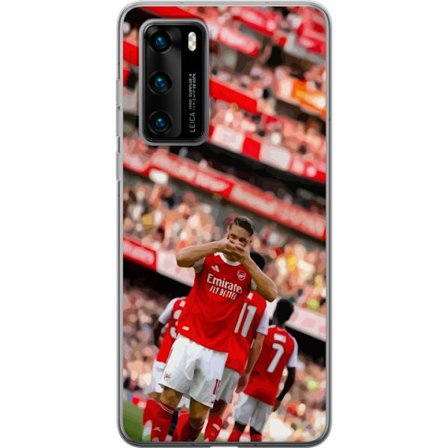 Yhteensopiva Puhelinkuori Huawei P40 Arsenal jalkapallo – Martin Ødegaard maalijuhla punaisessa pelipaidassa