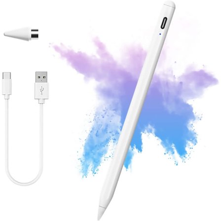 Styluspenna för pekskärmar med magnetisk keps och ersättningsspets
