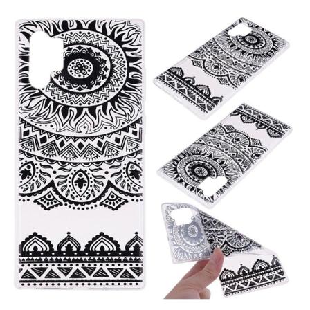 Deco Samsung Galaxy Note 10 Pro kuoret - Musta pitsi Mandala Black