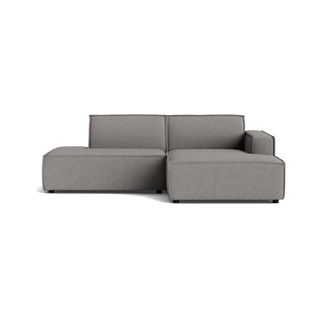 Lyon lille chaiselong sofa, højrevendt | open end - Loop Grå - 247x160x80 - Sofa, chaiselong
