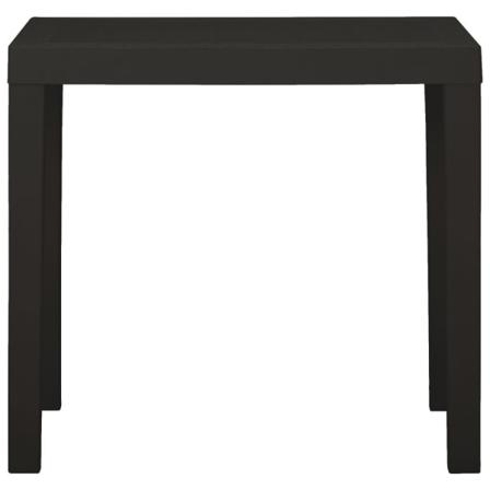 Vidaxl Trädgårdsbord Antracit 79x65x72 Cm Plast Antracit