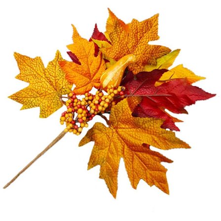 2 stk. til Halloween dekorationer Simulation Ahorn grene Kunstige frugter reb dekorationer til hjemmet