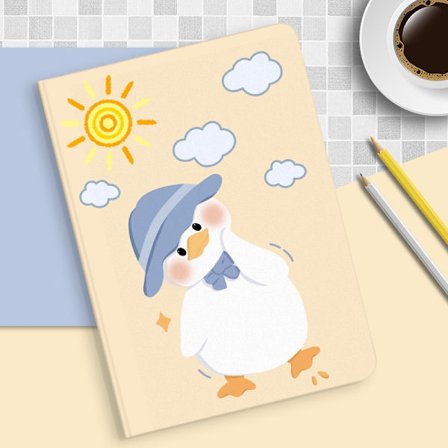 Stilig etui for iPad Old 2/3/4 Book Sunny Day Crooked Duck