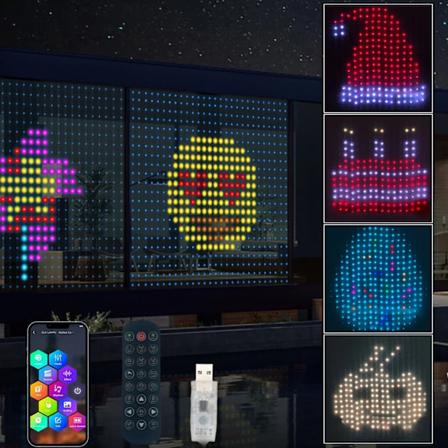400 LED’er Smart Gardin Lys Bluetooth App LED String RGB Fairy Lights
