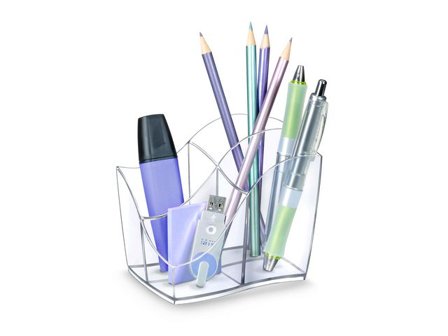 CEP Prylställ Ellypse 4 fack transparent - Lyreco - Kontorsmaterial - Till skrivbordet - Penn och Prylställ