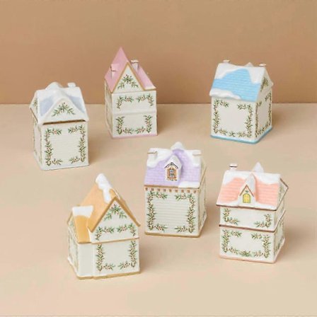 Holiday Village Spice House Set (6PCS) Et Mini Juleland for Ditt Kjøkken