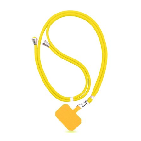 New lanyard universal card phone case lanyard hanging Yellow