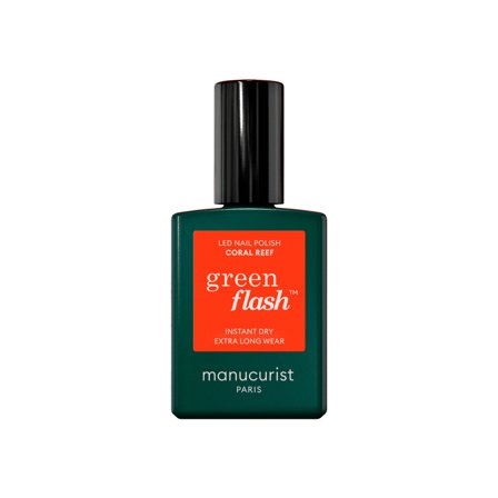 Manucurist GREEN FLASH - Smalto Semipermanente Coral Reef 15ml - Smalto Gel e semipermanente