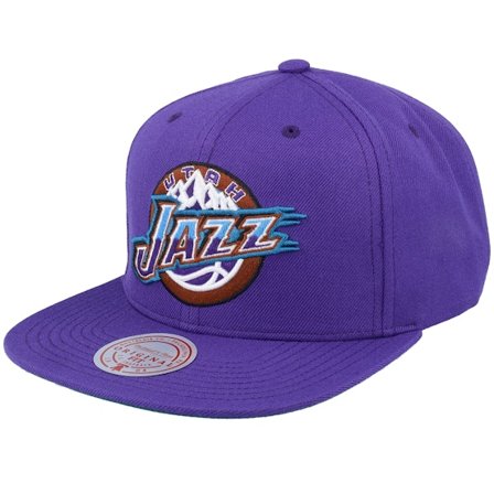 Mitchell & Ness - Púrpura snapback Gorra - Utah Jazz Team Ground 2.0 Hwc Purple Snapback @ Hatstore