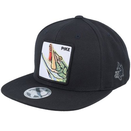 Skillfish - Svart snapback Keps - Pike Pro Fishing Black Snapback @ Hatstore