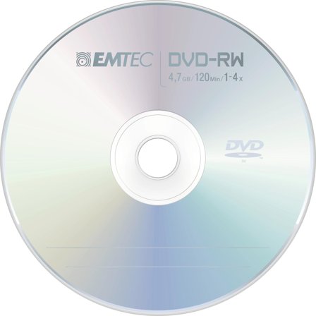 EMTEC DVD-RW x 10 - 4.7 GB - lagringsmedier