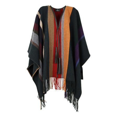 Etro Capes Rød, Dame Poncho, Størrelse: ONE Size