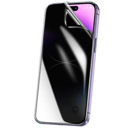 3-PACK iPhone 15 Pro Max Integritetsskyddande Hydrogel Mjuk skär Transparent