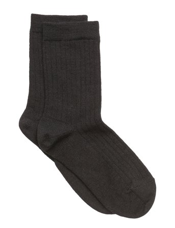 mp Denmark Wool Rib Socks - Grey - 25/28