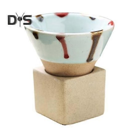 100ML Krus Keramik Tragt Kaffekop med Base Varmebestandig Håndlavet Japansk Stil Latte Cappuccino Te Espresso Konisk Krus Fødselsdagsgave