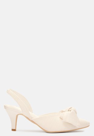 BUBBLEROOM Angelique Heeled Sandal White Sko