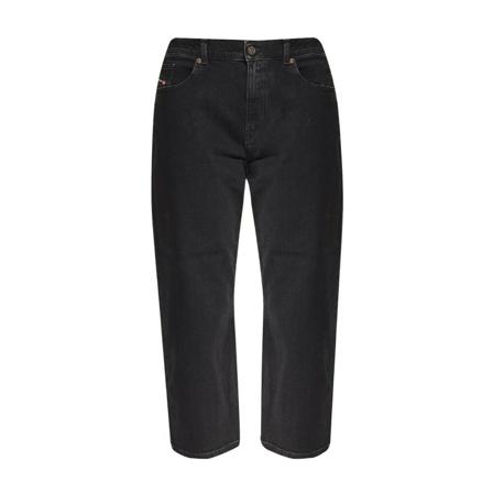 Diesel, Straight Jeans Zwart, Dames, Maat:W30 L30