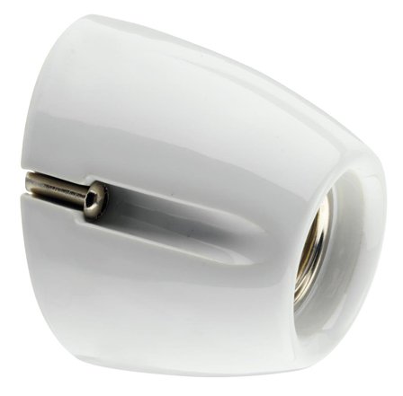 Ifö Electric Basic Porslinsarmatur vit, sned sockel, Belysning