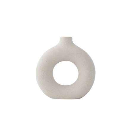 Nordisk ringformet vase moderne dekorative vaser keramisk blomster vase moderne kunst rund form vase tørrede blomster håndlavede vaser til 