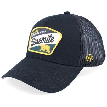 American Needle - Svart trucker Keps - Yosemite Valin Black Trucker @ Hatstore