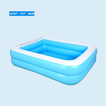 Baby Kid uppblåsbar pool plaskdamm stor storlek förtjockad kvadratisk pool