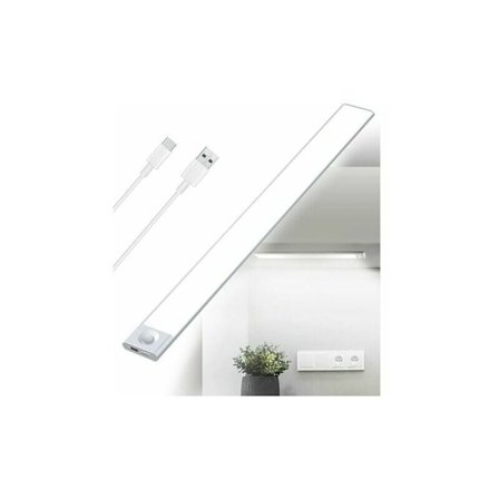 LED-köksbelysning under skåp, USB-laddningsbar, 2500 mAh, 40 cm, dimbar garderobslampa, rörelsesensor LED-list, trådlös, uppladdningsbar batteridriven