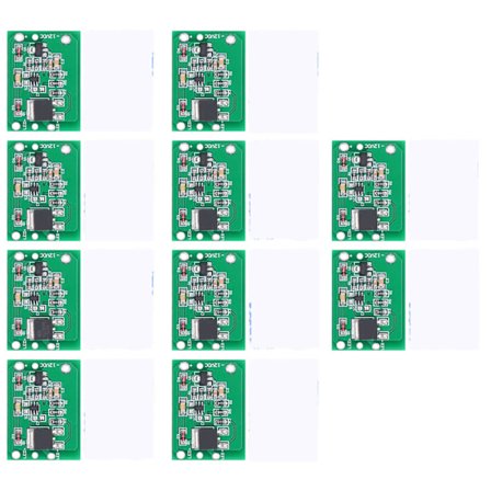10 stk. 12V Kapacitiv Touch Switch Knap Jog Latch Switch Modul med Patches til LED Lys