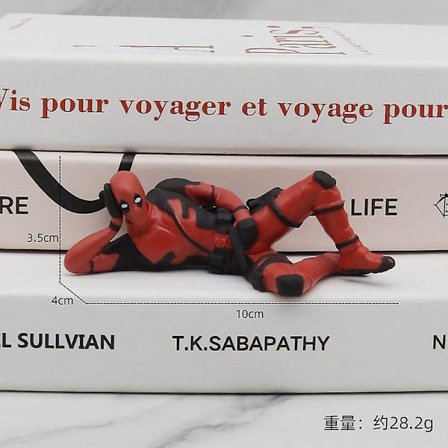 6 Skrivebordsdekoration Deadpool Bil Hjemmekontor Marvel 8cm X-MAN Sjov Sød Figur Model Legetøj-WELLNGS