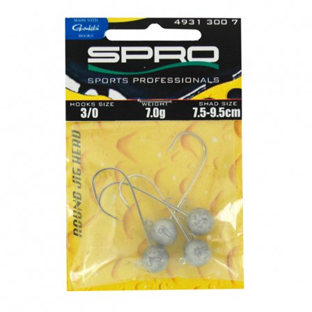Spro Round Jig head, 2, 14g 4-pack