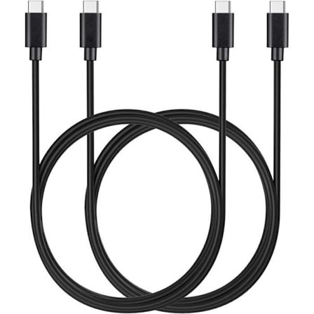 1M USB-C till USB-C laddarkabel för Redmi Note 10S Note 10 4G-5G Note 10 Pro Note 10 Lite -2 Pack