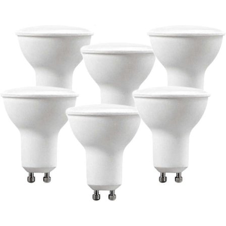 GU10 5W 220V 400 Lumenin LED-lamppu, 120 asteen kulma, opaalihajotin, 6000k (X6, viileä valkoinen) [Energialuokka A++] ZeGoods