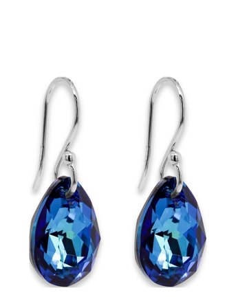 Silver Earrings Blue Marmara Sterling