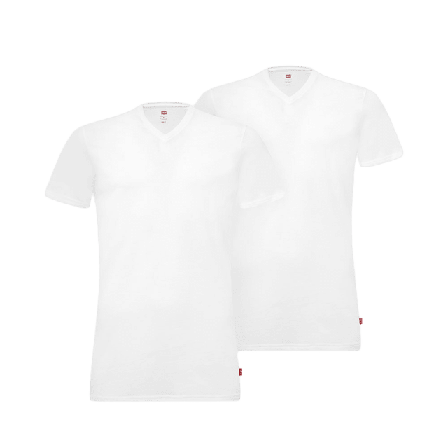 Levi's V-hals T-shirt i 2 pack Underlinnen & t-shirts Herr Vit XXL