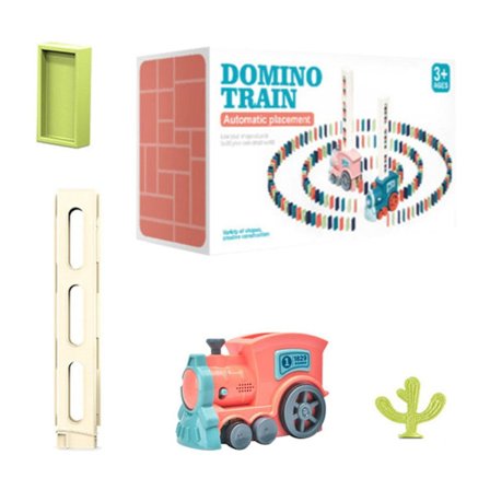 Helt Ny 2023 Oppgradert Elektrisk Tog Dominosett For Barn Automatisk Domino Tog Leke