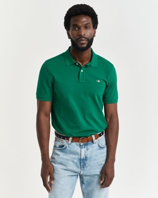 GANT - Klassisk piquéskjorte i regular fit til herre deep green