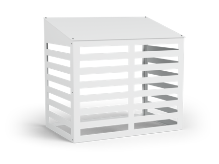 Jabo 42502 Värmepumpsskydd vitt, Utemiljö